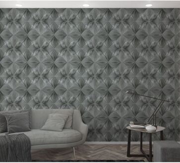Praxis Fotobehang 3d Ornament Patroon - Grijs - 2,70m X 159cm