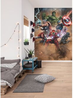 Praxis Fotobehang Avengers Superpower - Meerkleurig - 2,50m X 200cm