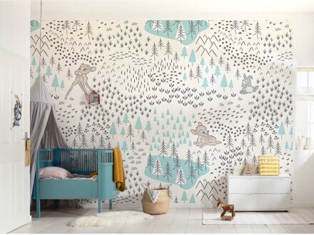 Praxis Fotobehang - Bambi Woodland 400x280cm - Vliesbehang Multikleur