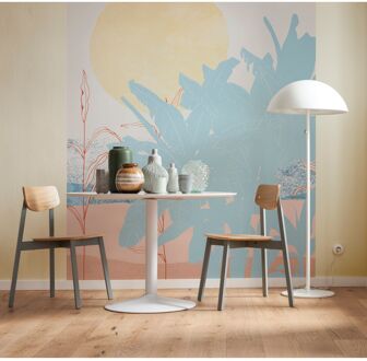 Praxis Fotobehang - Banana Leaves 250x280cm - Vliesbehang Multikleur