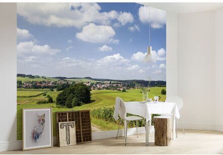 Praxis Fotobehang - Bayrische Idylle 350x280cm - Vliesbehang Multikleur