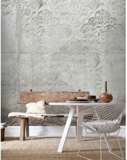 Praxis Fotobehang Beton Ornamenten 14234 - Grijs - 2,70m X 300cm