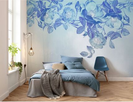 Praxis Fotobehang - Blue Aura 350x250cm - Vliesbehang Multikleur