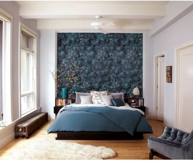 Praxis Fotobehang - Botanique Bleu 300x280cm - Vliesbehang Multikleur