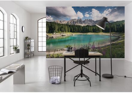Praxis Fotobehang - Dolomitenjuwel 450x280cm - Vliesbehang Multikleur