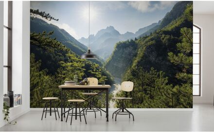 Praxis Fotobehang - Elbenpforte 450x280cm - Vliesbehang Multikleur