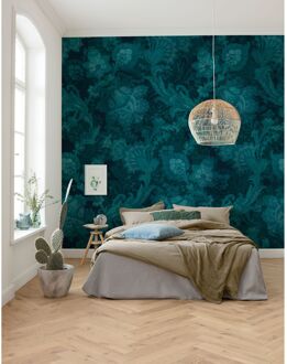 Praxis Fotobehang - Fleurs de Nuit 400x280cm - Vliesbehang Multikleur