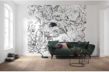 Praxis Fotobehang - Flowerbed 300x250cm - Vliesbehang Multikleur