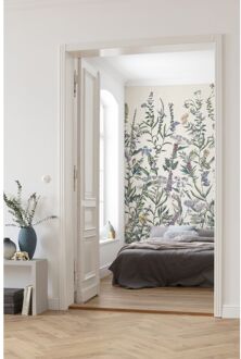 Praxis Fotobehang - Flowering Herbs 200x250cm - Vliesbehang Multikleur