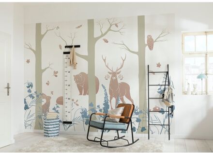 Praxis Fotobehang - Forest Animals 400x280cm - Vliesbehang Multikleur