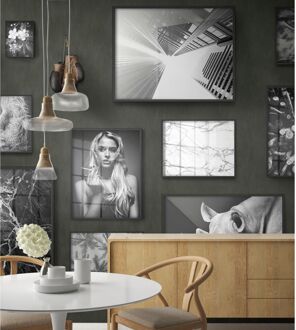 Praxis Fotobehang Fotolijsten 14106 - Army - Grijs - 2,70m X 300cm