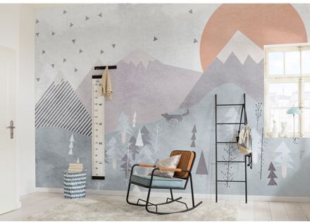 Praxis Fotobehang - Fox Journey 400x280cm - Vliesbehang Multikleur