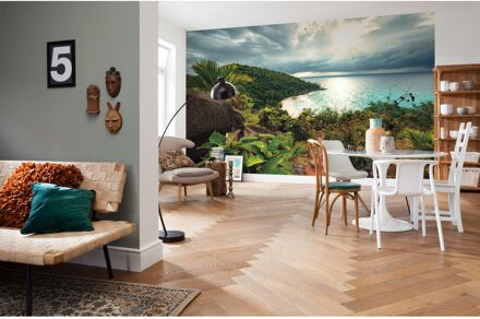 Praxis Fotobehang - Garten der Versuchung 450x280cm - Vliesbehang Multikleur