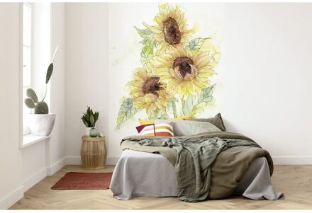 Praxis Fotobehang - Girasol 200x250cm - Vliesbehang Multikleur