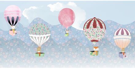 Praxis Fotobehang - Happy Balloon 500x250cm - Vliesbehang Multikleur