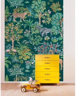 Praxis Fotobehang - Happy Jungle 200x280cm - Vliesbehang Multikleur