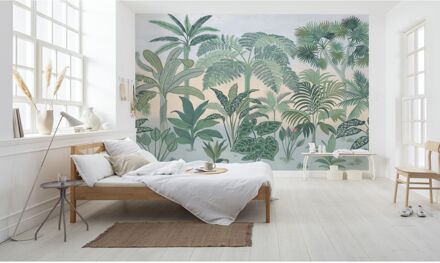 Praxis Fotobehang Jungara - Groen - 2,54m X 368cm