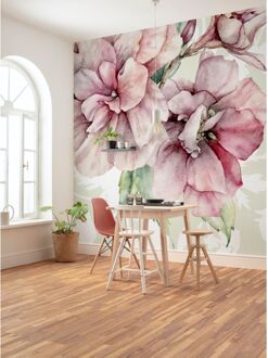Praxis Fotobehang - La Flor 300x280cm - Vliesbehang Multikleur