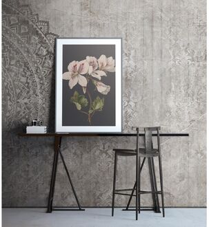 Praxis Fotobehang Mandala Op Beton 14200 - Grijs - 2,70m X 300cm