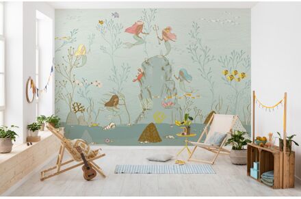 Praxis Fotobehang - Mermaids 350x280cm - Vliesbehang Multikleur