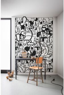 Praxis Fotobehang - Mickey Constructive 200x280cm - Vliesbehang Multikleur