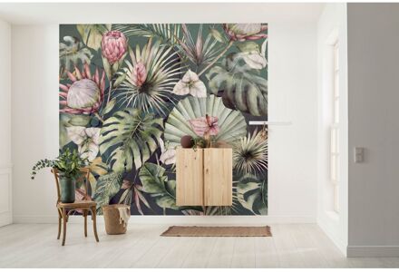 Praxis Fotobehang - Monsterawelt 300x280cm - Vliesbehang Multikleur