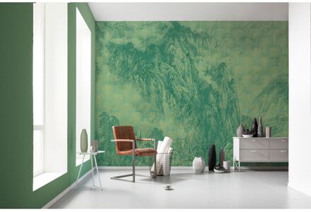 Praxis Fotobehang - Montagnes 400x280cm - Vliesbehang Multikleur