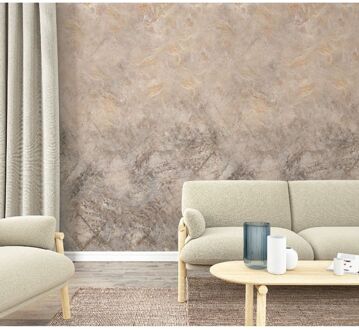 Praxis Fotobehang Natuursteen - Beige - Oranje - Grijs - Bruin - 2,70m X 159cm