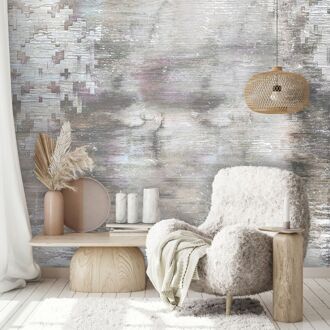 Praxis Fotobehang Oud Karpet - Groen - Bruin - Taupe - Vergrijsd Bruin - Turquoise - 3,40m X 265cm