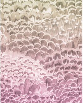 Praxis Fotobehang - Pale Feathers 200x250cm - Vliesbehang Multikleur