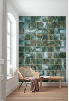 Praxis Fotobehang - Palm Puzzle 200x280cm - Vliesbehang Multikleur