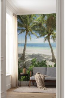 Praxis Fotobehang - Palmy Beach 200x280cm - Vliesbehang Multikleur