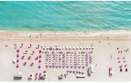 Praxis Fotobehang - Pink Umbrella 400x250cm - Vliesbehang Multikleur