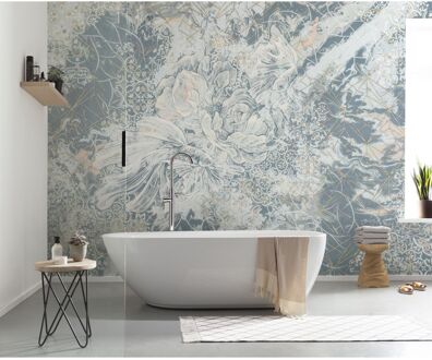 Praxis Fotobehang Piscis - Blauw - 2,50m X 350cm