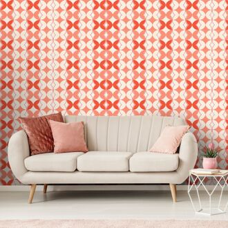 Praxis Fotobehang Seventies S709a4 - Oranje - Beige - 2,70m X 186cm