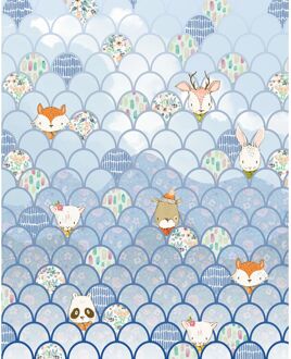 Praxis Fotobehang - Shelly Bluewave 200x250cm - Vliesbehang Multikleur