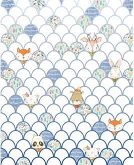 Praxis Fotobehang - Shelly White 200x250cm - Vliesbehang Multikleur