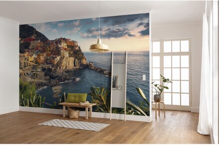 Praxis Fotobehang - The Picturesque Village 450x280cm - Vliesbehang Multikleur