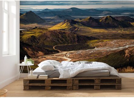 Praxis Fotobehang - Urwelten 400x250cm - Vliesbehang Multikleur