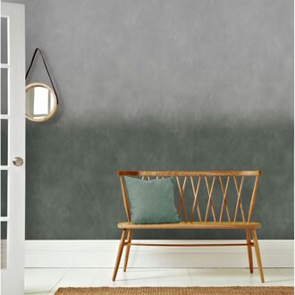 Praxis Fotobehang Van Licht Naar Donker 14270 - Grijs - Groen - 2,70m X 300cm