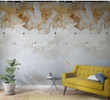 Praxis Fotobehang Verweerde Muur - Grijs - Beige - Bruin - 2,70m X 159cm