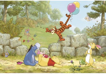Praxis Fotobehang - Winnie the Pooh Ballooning 368x254cm - Papierbehang Multikleur