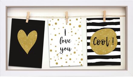 Praxis Fotocollage Bornholm Wit 43x24cm