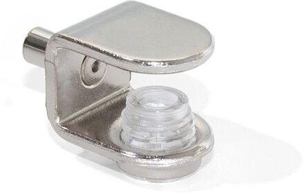 Praxis Glasplaatdrager Insteek Vernikkeld 4 Stuks