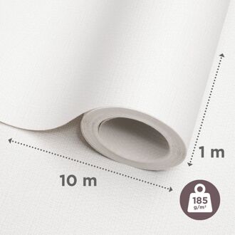 Praxis Glasweefselbehang Novelio Nature Flair Snow - 10 M - 185 G/m²