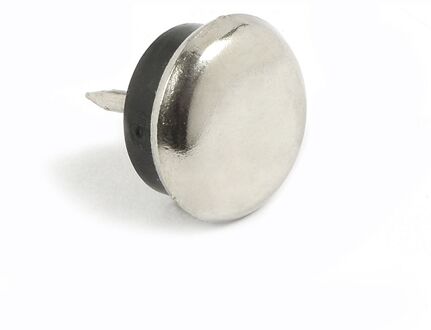 Praxis Glijnagel 20mm Nikkel/rubber 24 Stuks