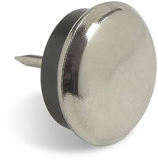 Praxis Glijnagel 20mm Nikkel/rubber 4 Stuks