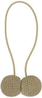 Praxis Gordijnbinder - Bollen - Magnetisch - Beige