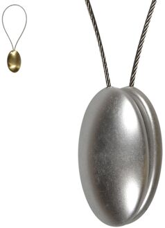 Praxis Gordijnbinder Magneet Ovaal Zilver