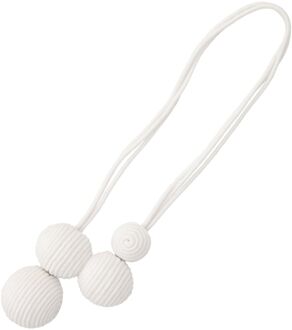 Praxis Gordijnbinder Met Bollen Magnetisch Wit